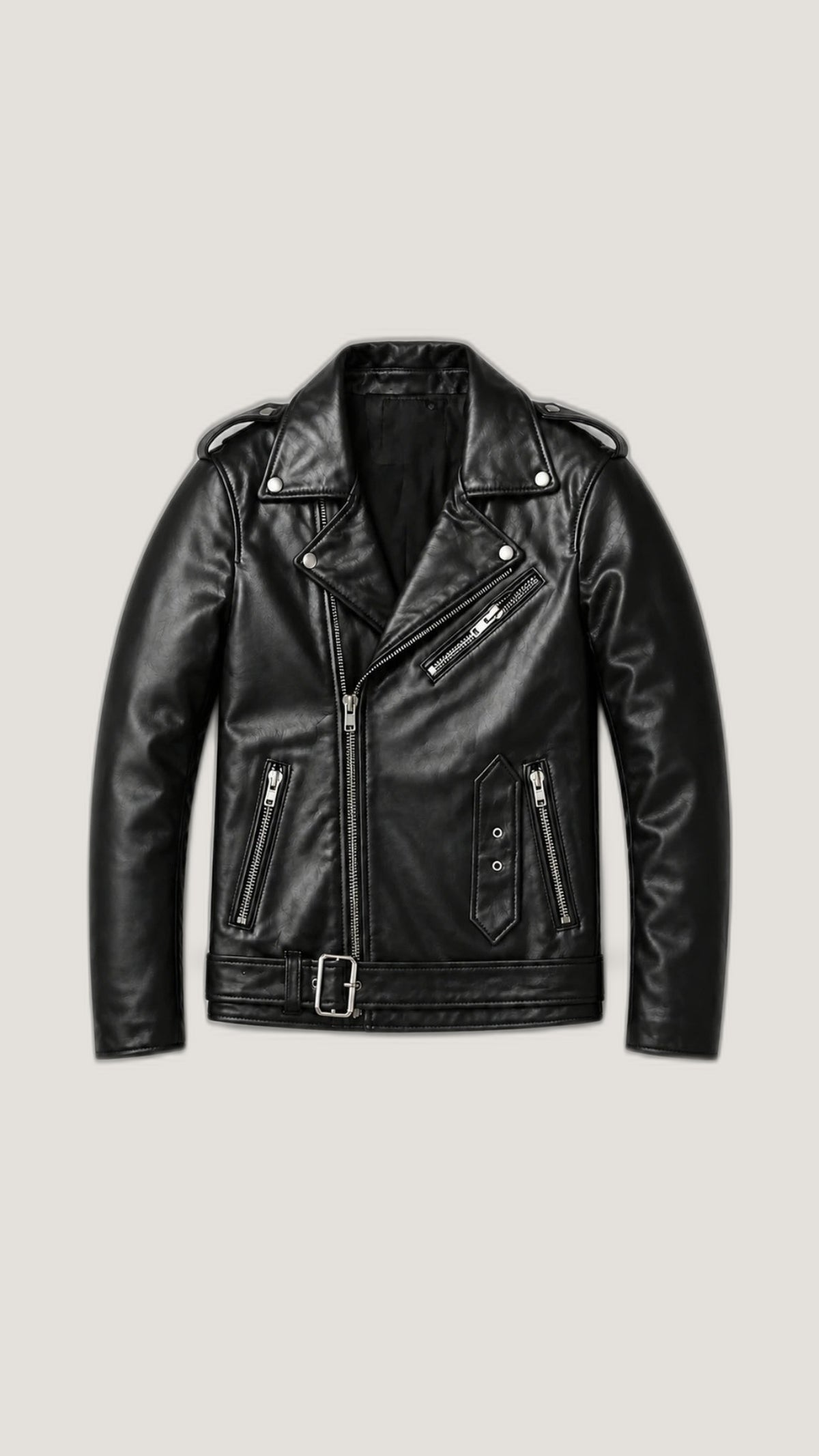Double Rider Biker Jacket — 100% Genuine Leather